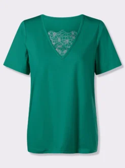 2-in-1-Shirt mit Glitzerdruck