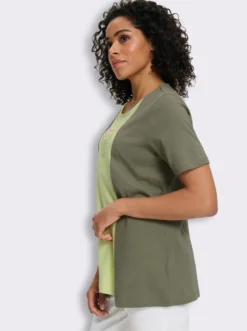 2-in-1-Shirt mit platziertem Ketten-Druck