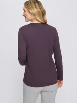 2-in-1-Shirt mit Satin-Besatz