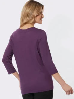 2-in-1-Shirt mit Spitzen-Einsatz
