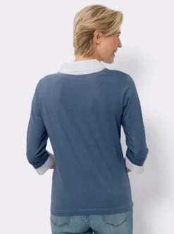 2-in-1-Shirt mit Web-Einsatz
