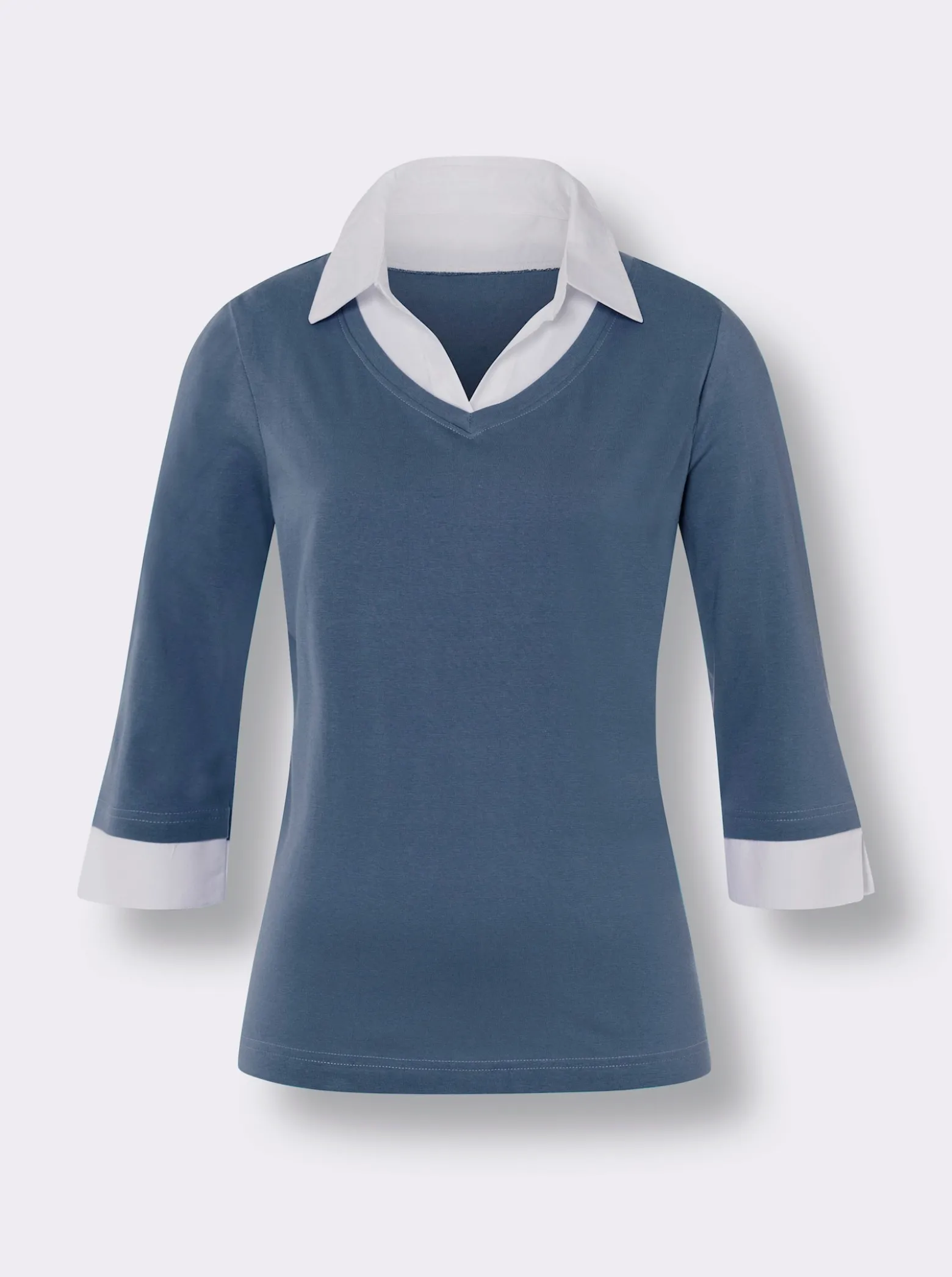 2-in-1-Shirt mit Web-Einsatz