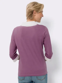 2-in-1-Shirt mit Web-Einsatz