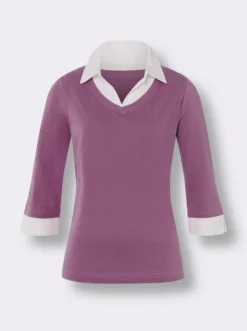 2-in-1-Shirt mit Web-Einsatz