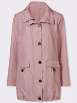 Jacke in Crinkle-Optik