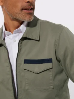 Jacke in Twill-Qualität