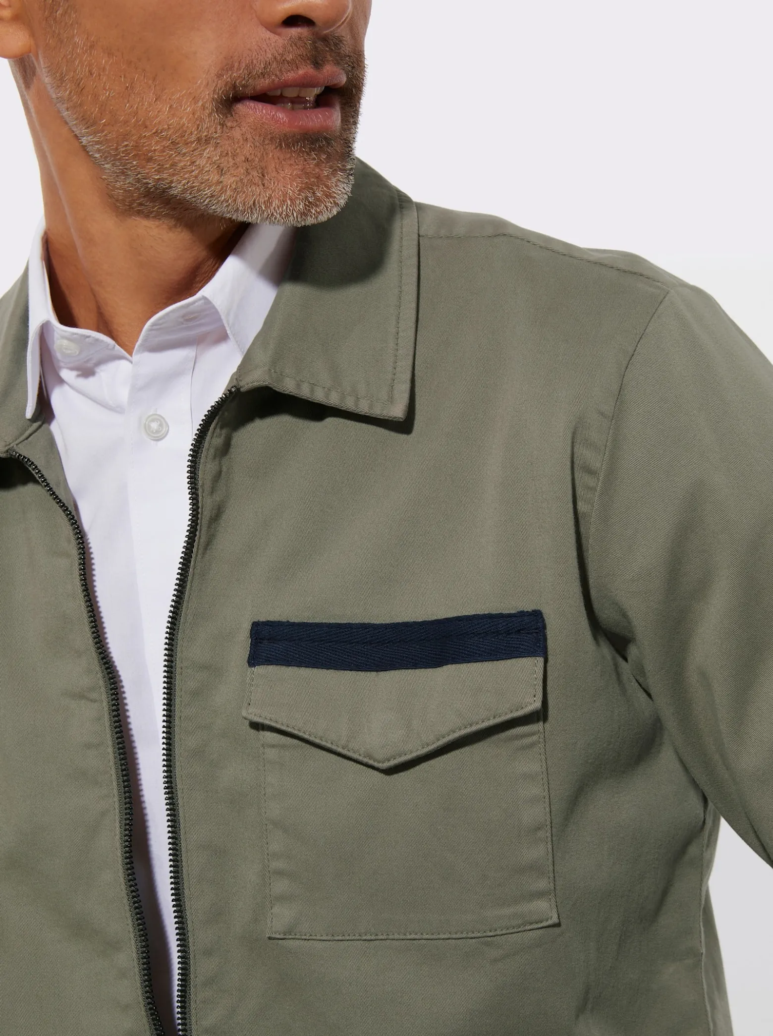 Jacke in Twill-Qualität
