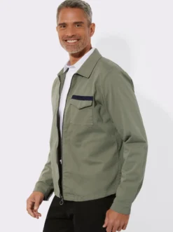 Jacke in Twill-Qualität