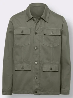 Jacke in Twill-Qualität