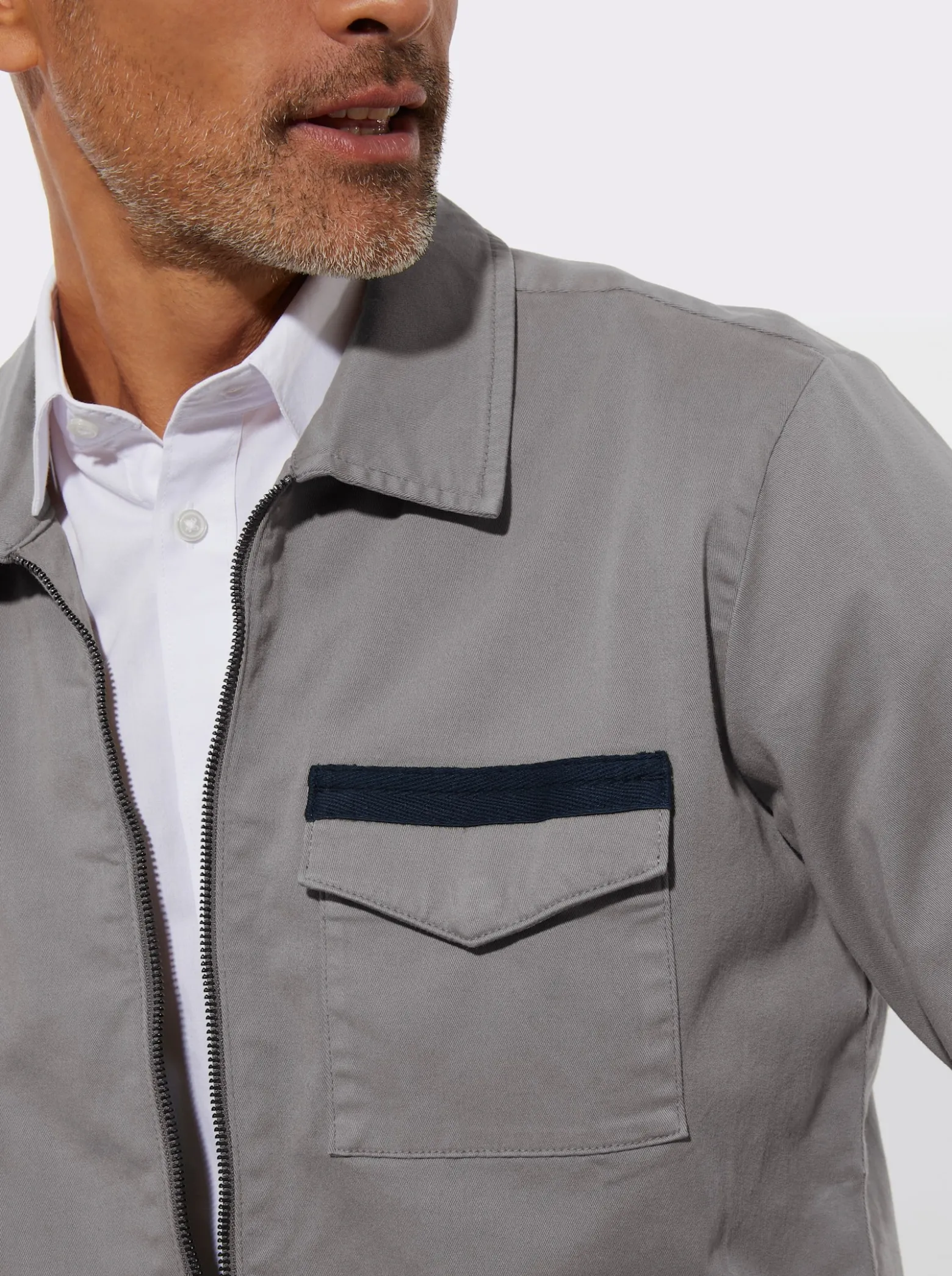 Jacke in Twill-Qualität