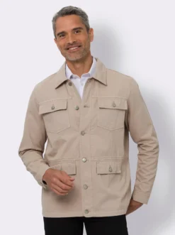 Jacke in Twill-Qualität