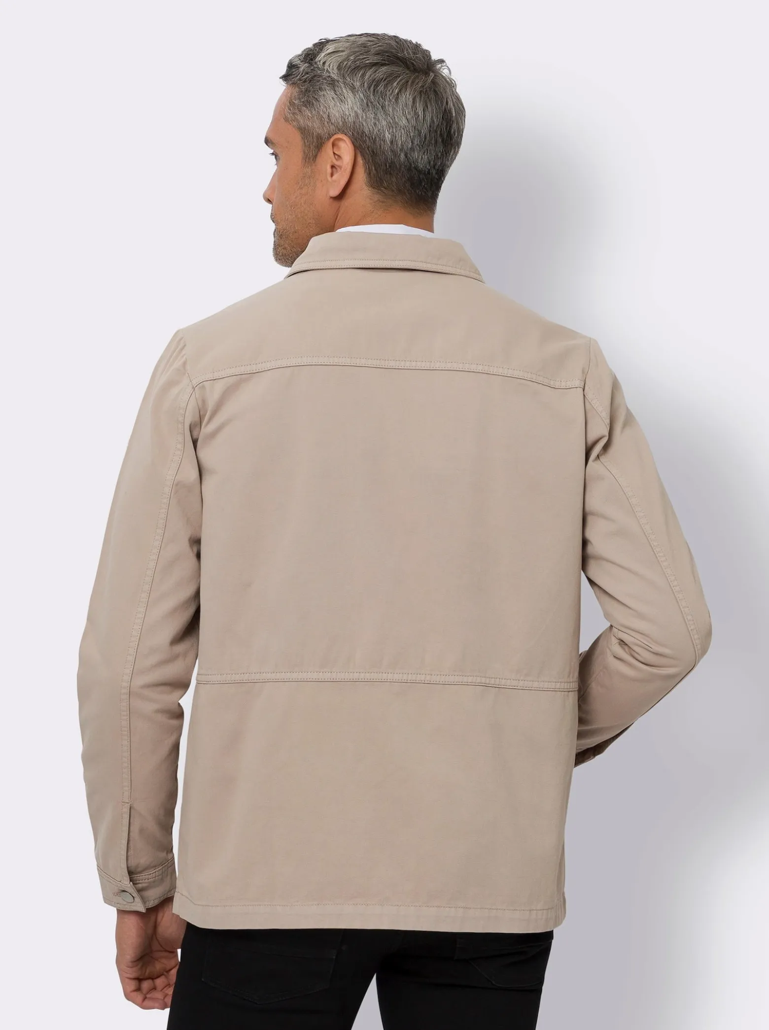 Jacke in Twill-Qualität