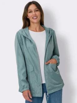 Jacke mit aufgesetzten Taschen, gefüttert
