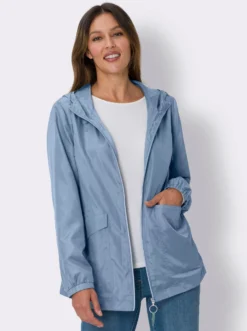 Jacke mit aufgesetzten Taschen, gefüttert
