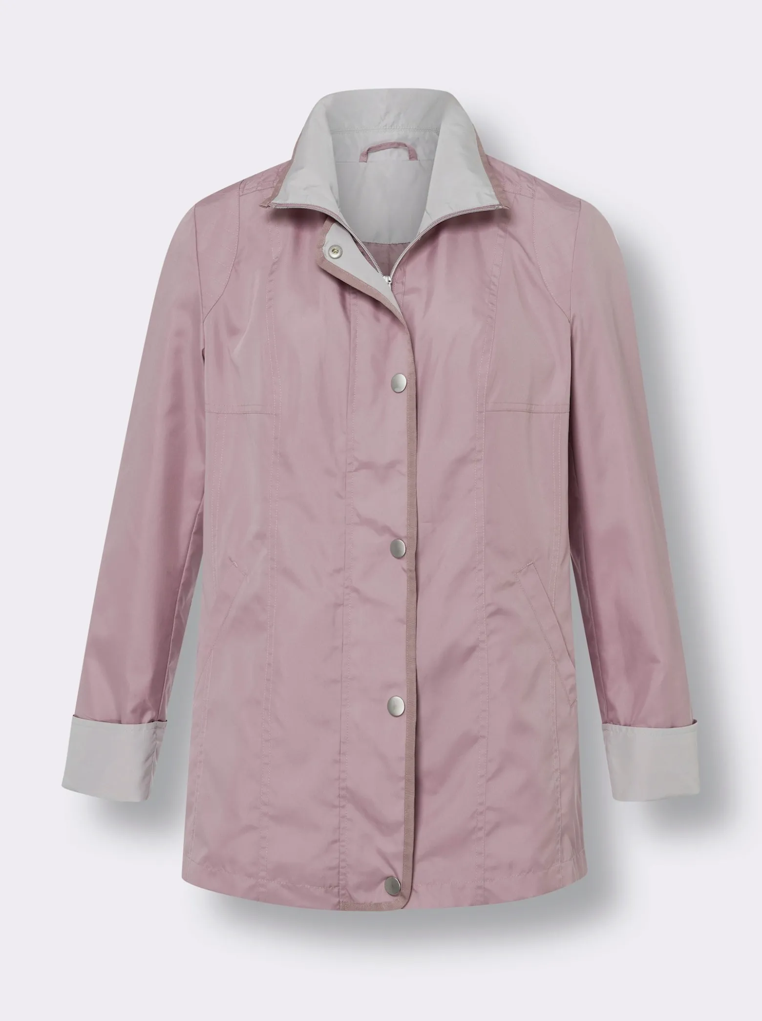 Jacke mit fixiertem Ärmelumschlag