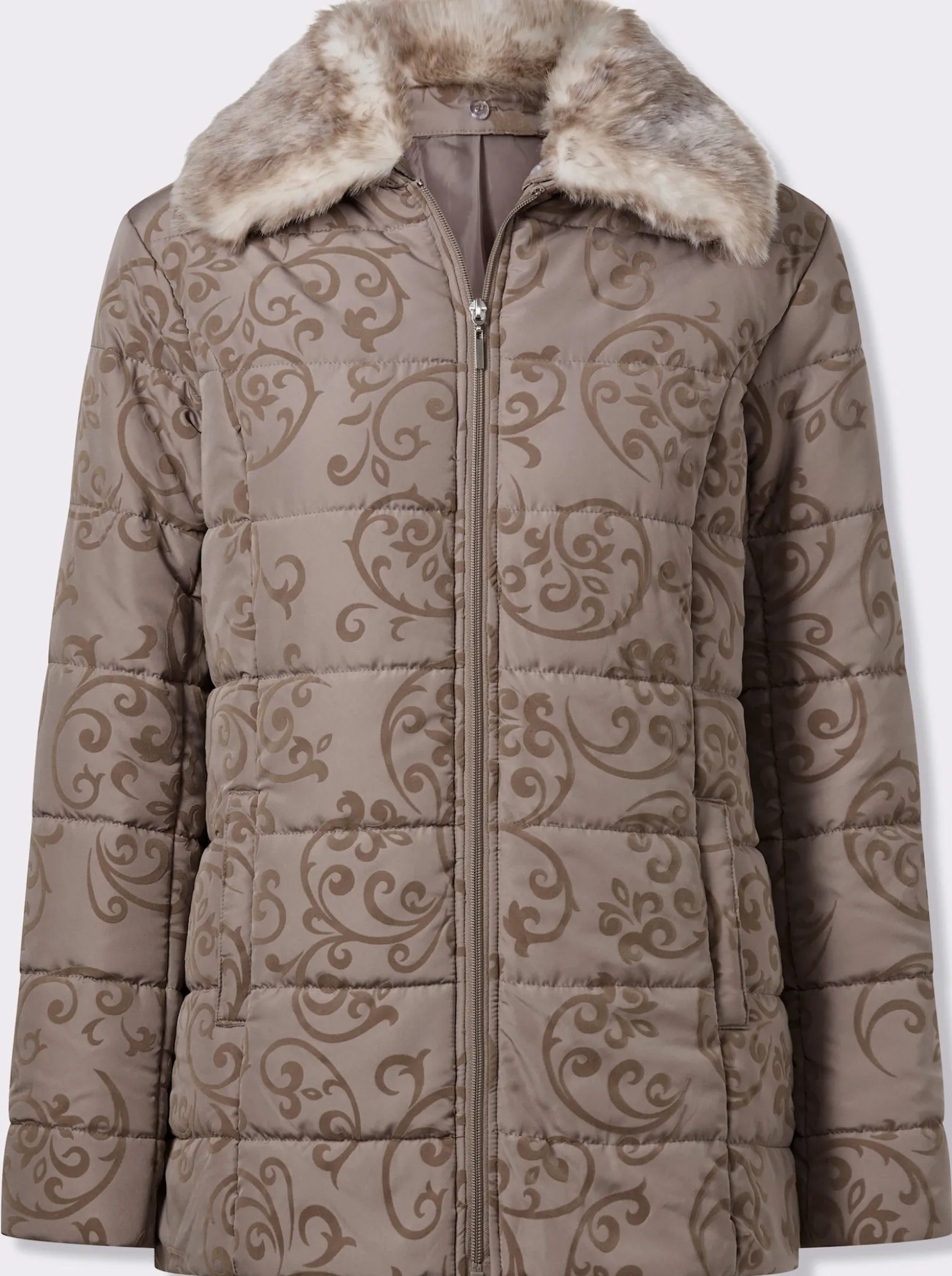 Jacke mit Flock-Print