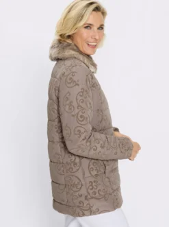 Jacke mit Flock-Print