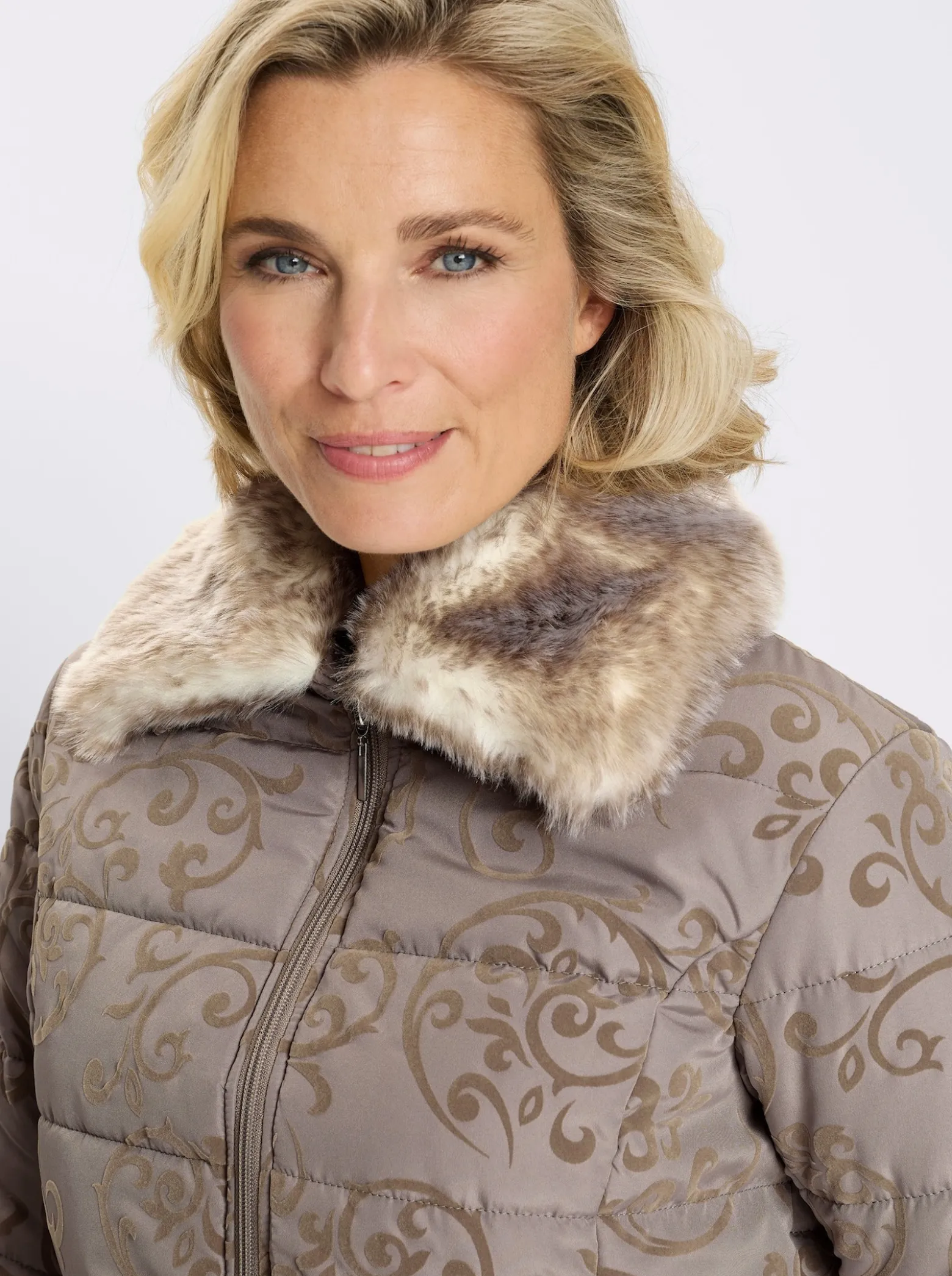 Jacke mit Flock-Print