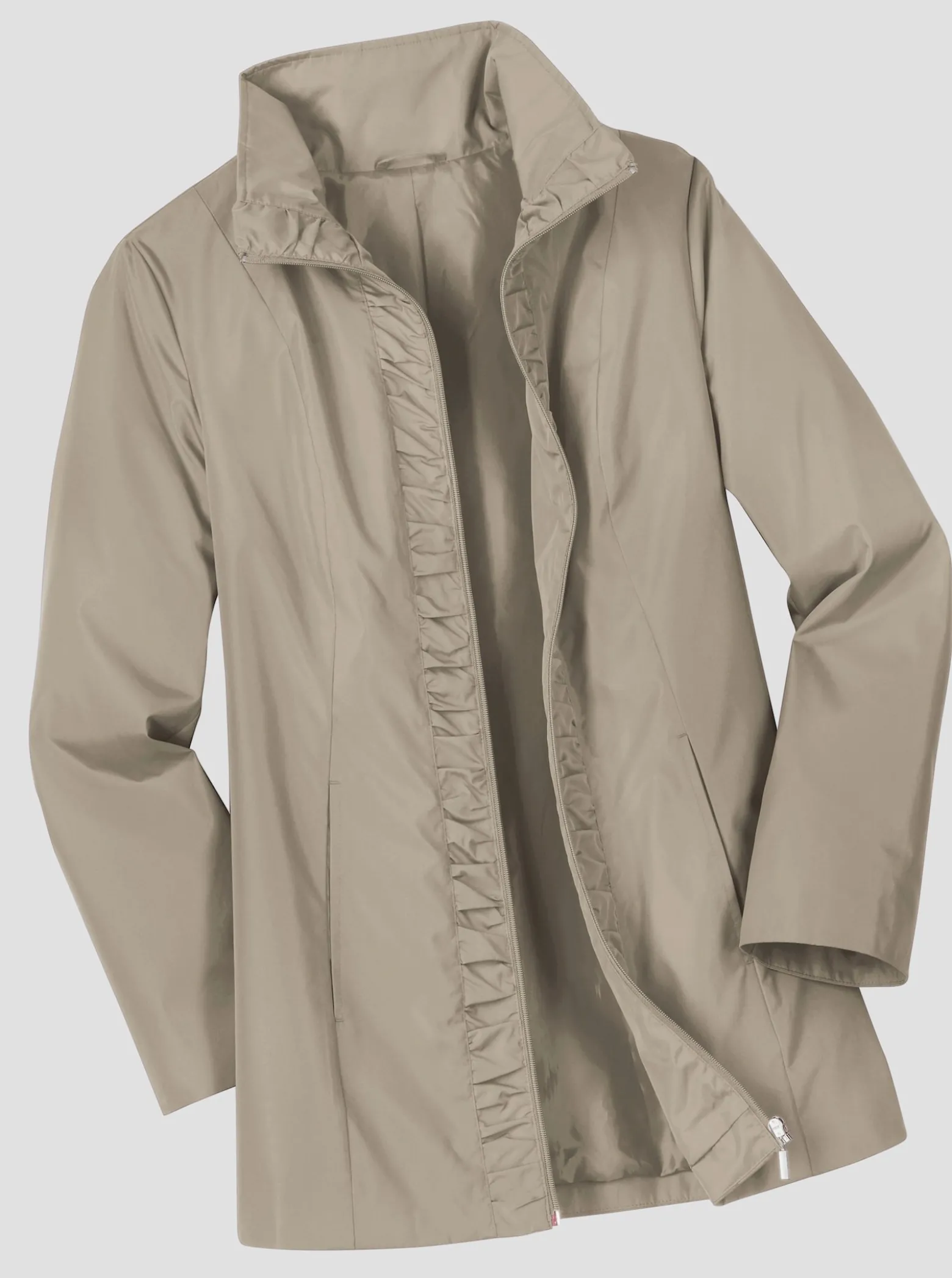 Jacke mit gerafften Einsätzen