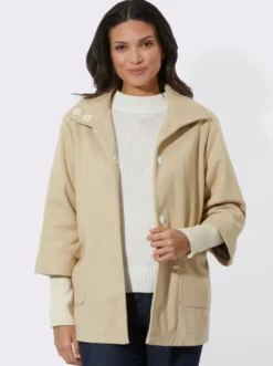 Jacke mit hohem Stehkragen