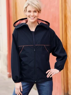 Jacke mit Kontrast-Details