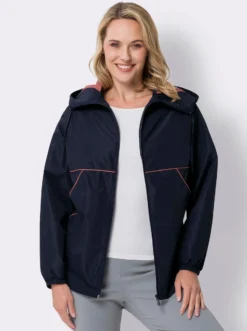 Jacke mit Kontrast-Details