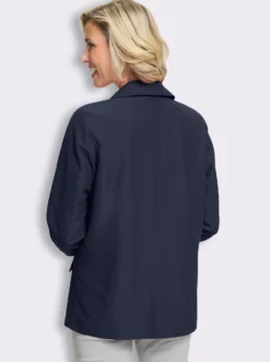 Jacke mit Raffungen im Vorderteil