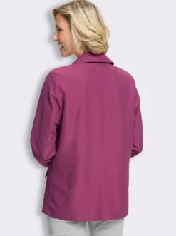 Jacke mit Raffungen im Vorderteil