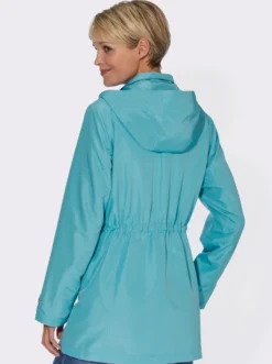 Jacke mit regulierbarer Kapuze und Taille