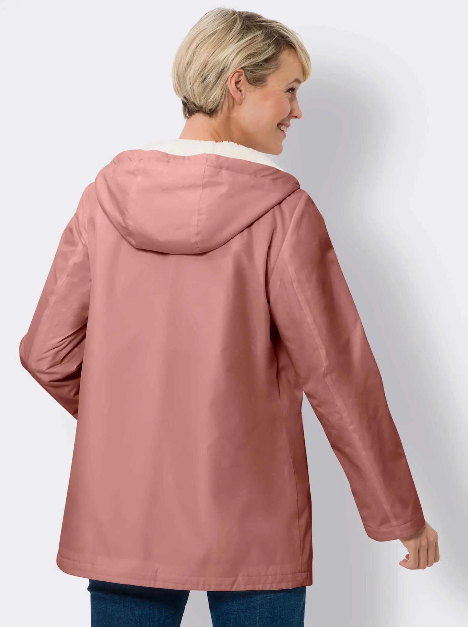 Jacke mit Teddy-Fleece-Futter