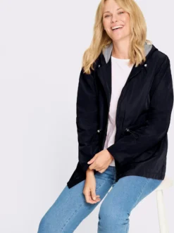 Jacke mit Tunnelzug in der Taille
