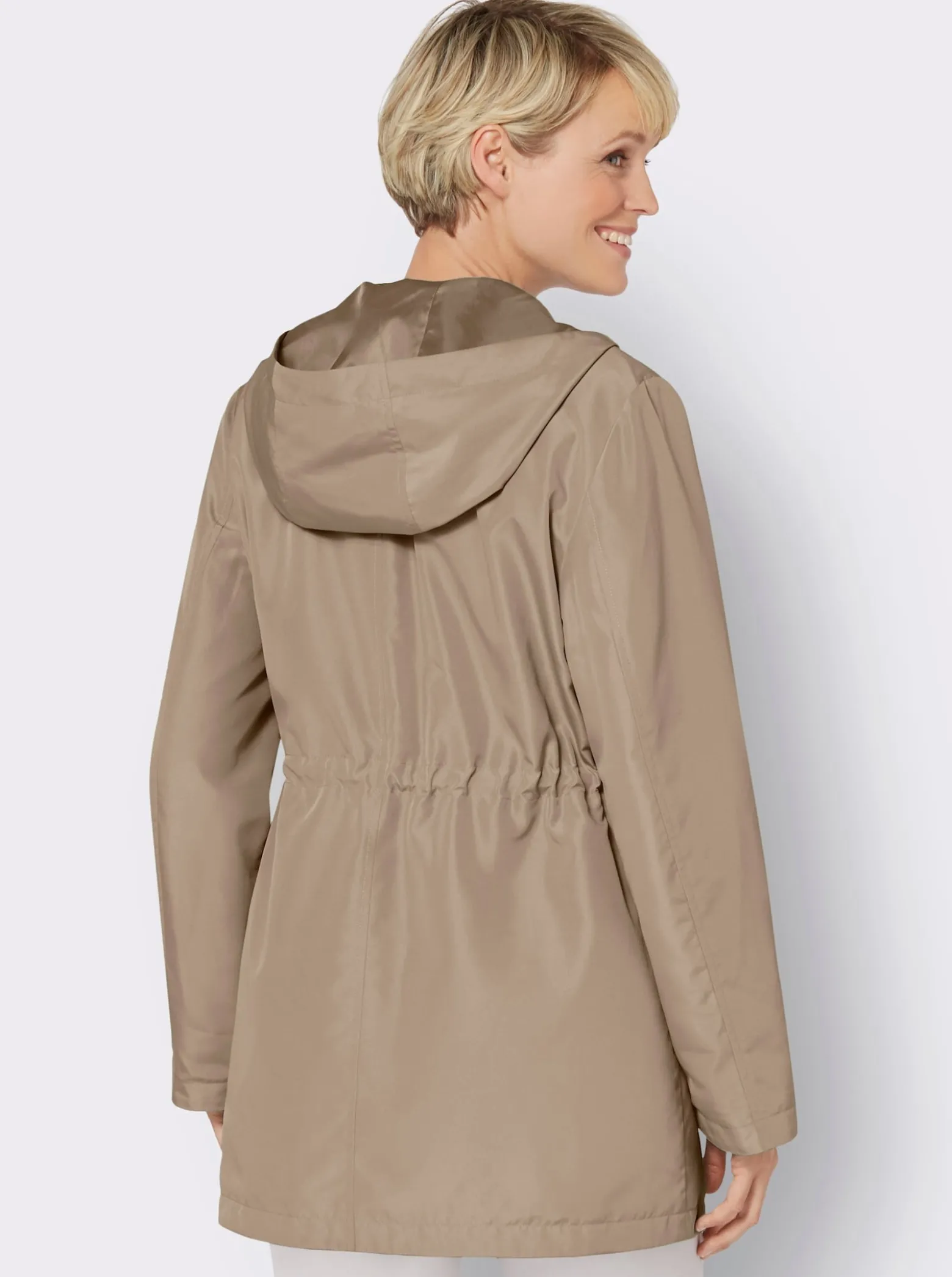 Jacke mit Tunnelzug in der Taille