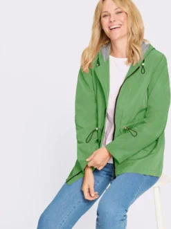 Jacke mit Tunnelzug in der Taille