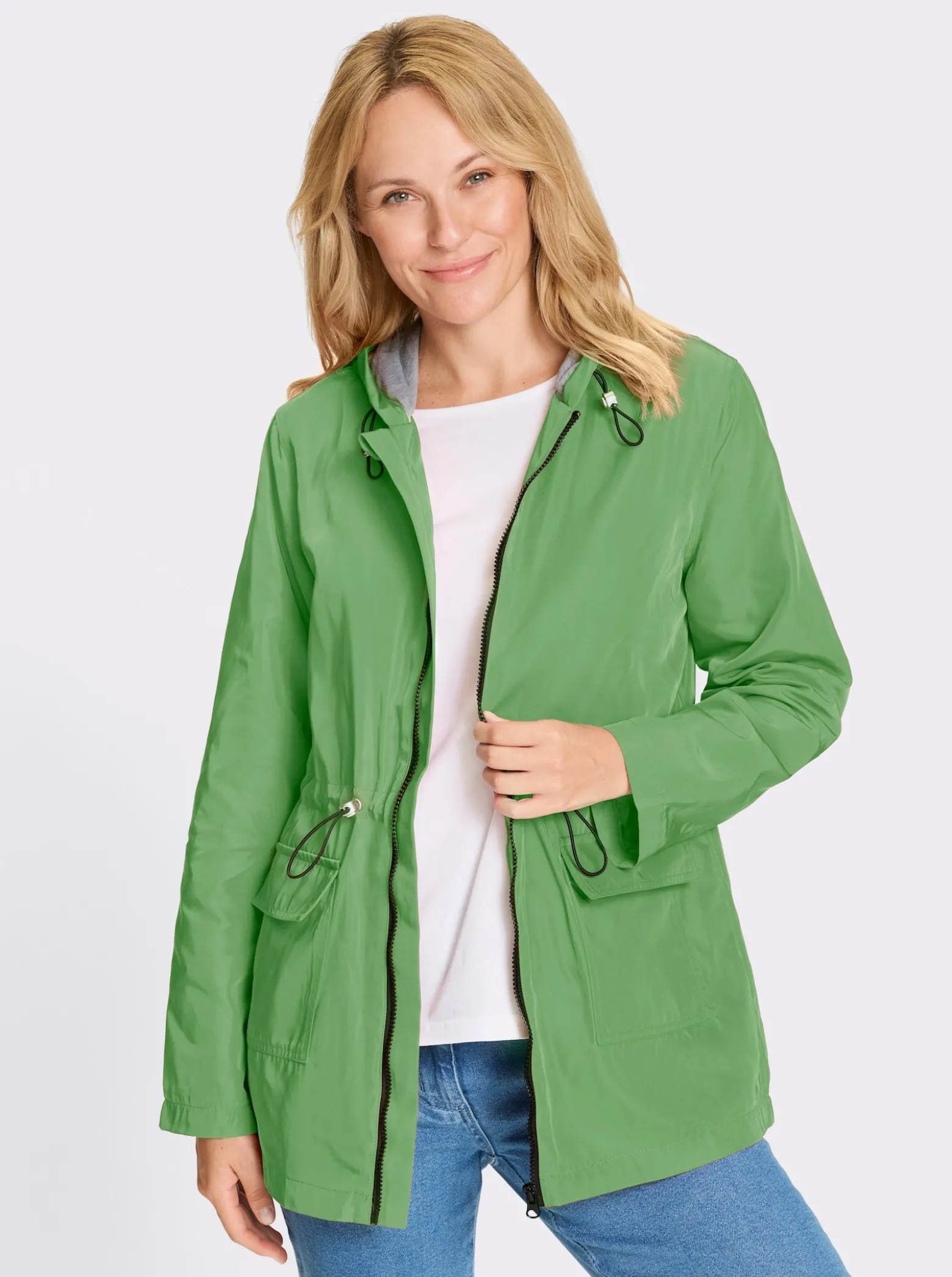 Jacke mit Tunnelzug in der Taille