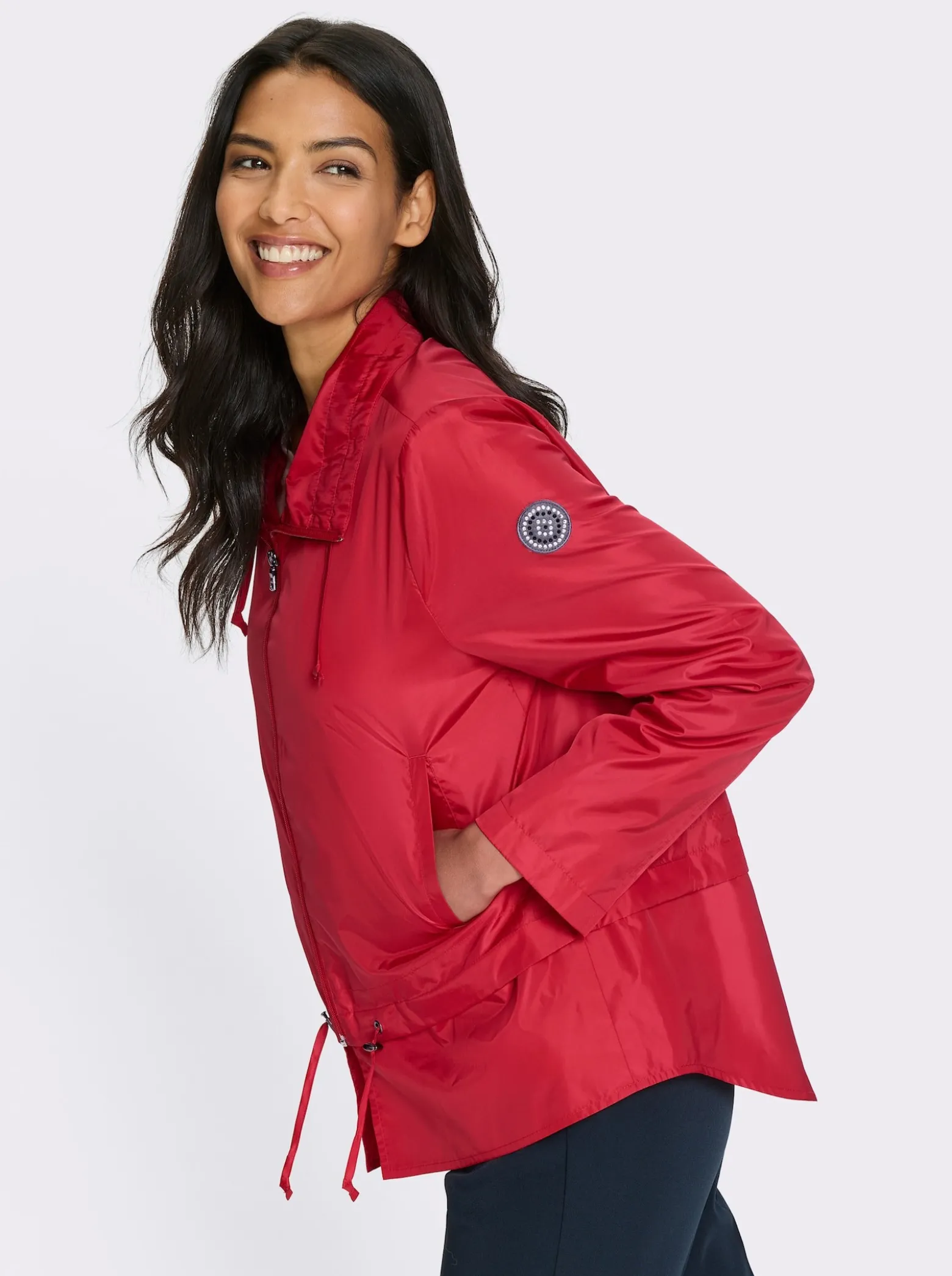 Jacke mit verstellbaren Tunnelzügen