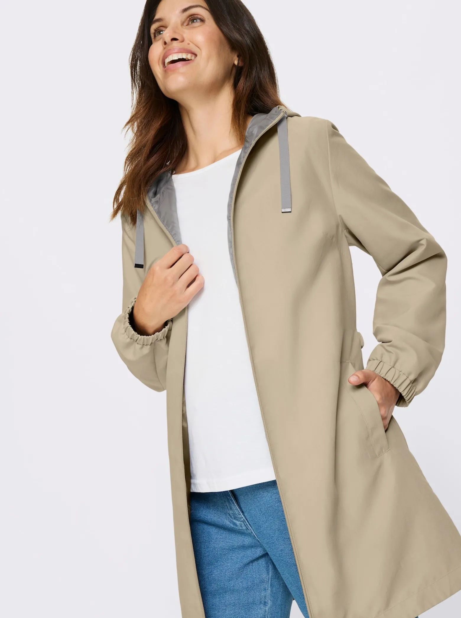 Jacke mit 2-Wege-Reißverschluss