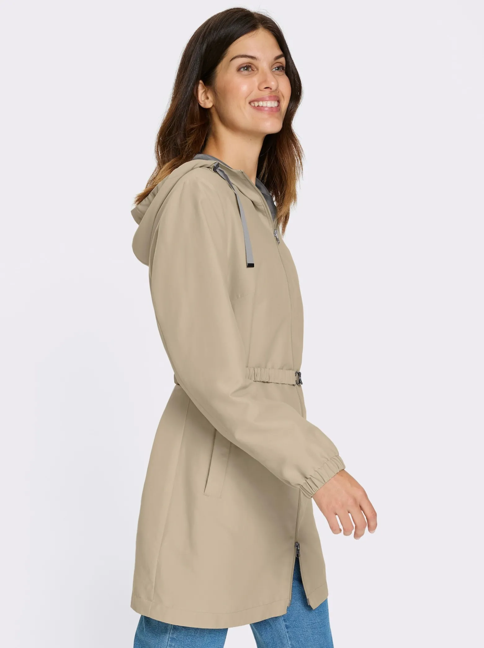 Jacke mit 2-Wege-Reißverschluss