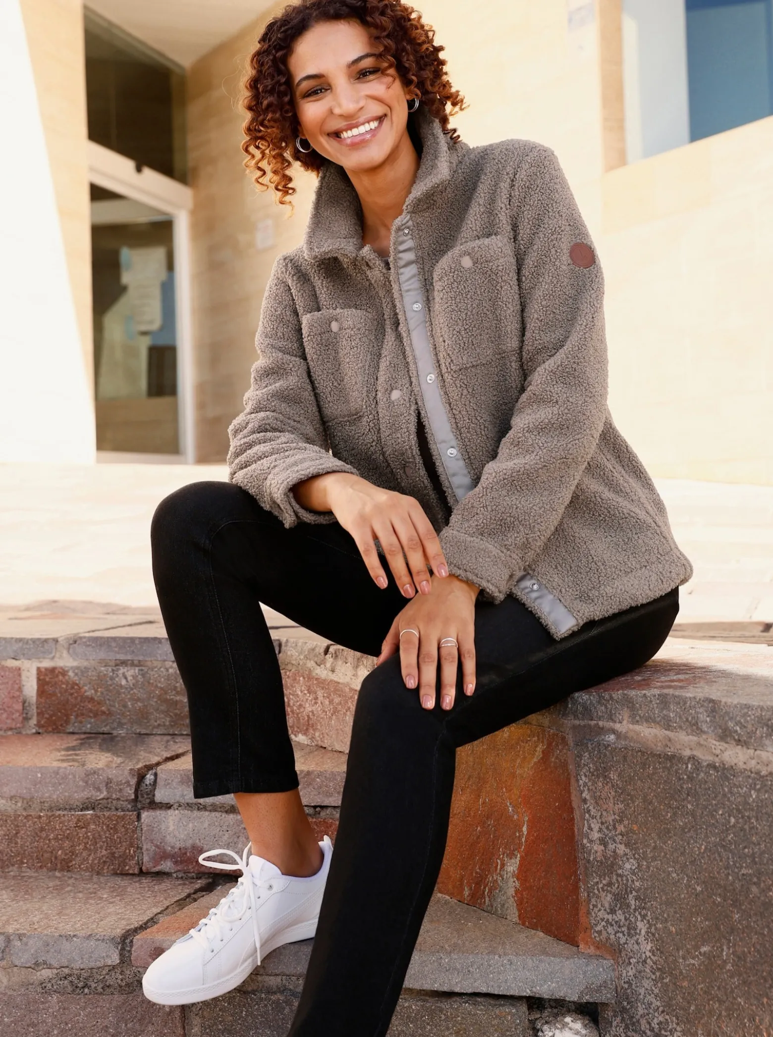 Jackenblazer aus Fleece