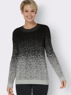 Jacquardpullover aus Jacquard-Strick