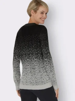 Jacquardpullover aus Jacquard-Strick