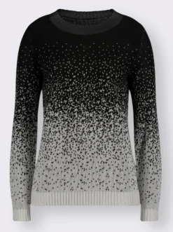 Jacquardpullover aus Jacquard-Strick