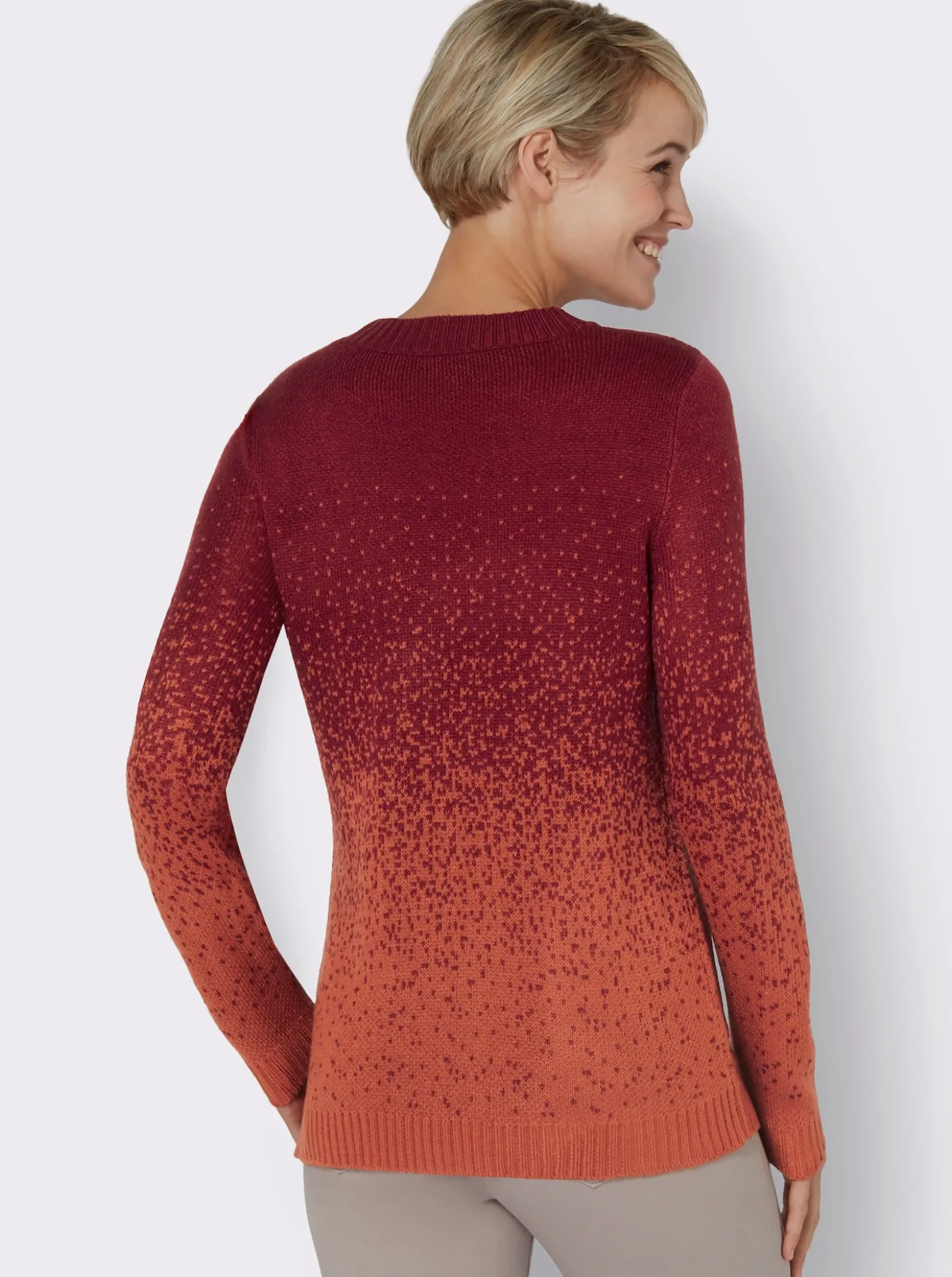 Jacquardpullover aus Jacquard-Strick