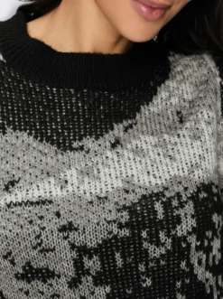 Jacquardpullover in flauschiger Qualität