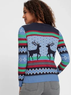Jacquard-Pullover in Norweger-Optik