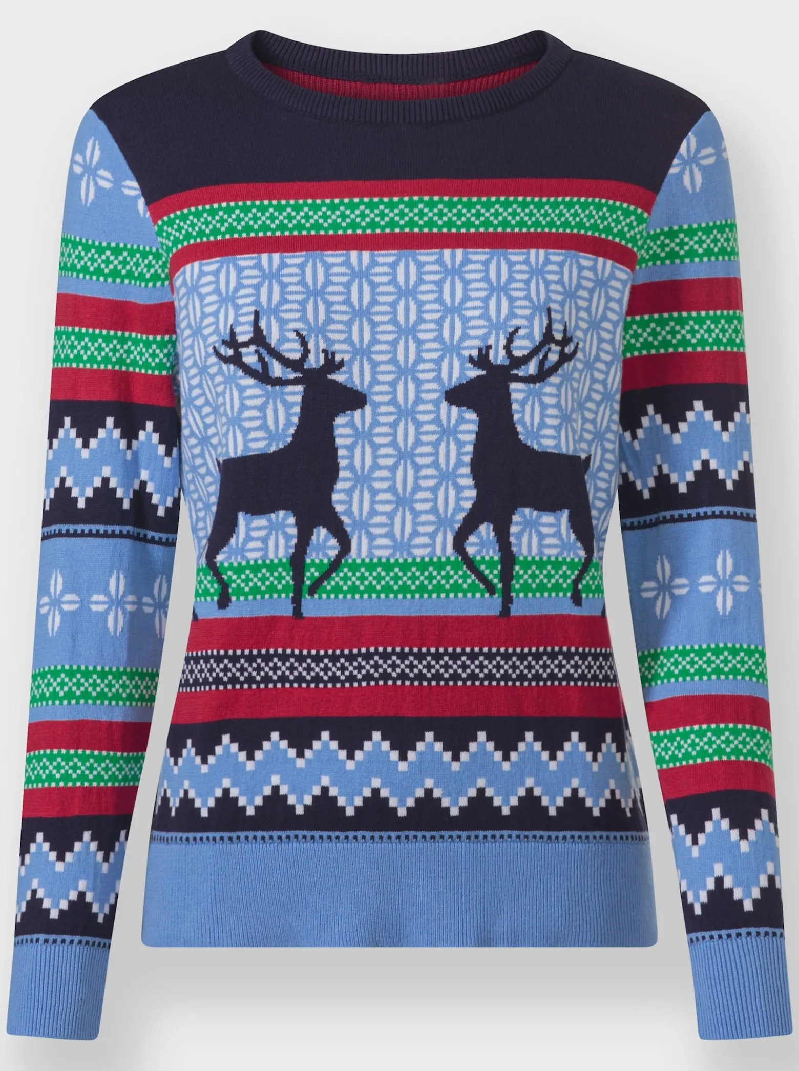 Jacquard-Pullover in Norweger-Optik