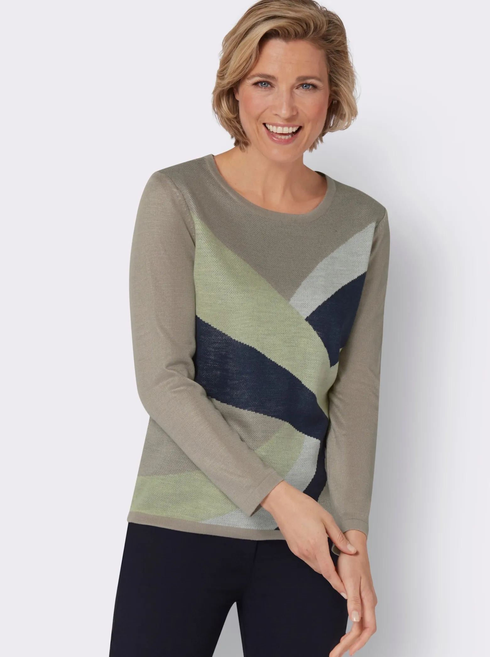 Jacquard-Pullover in pflegeleichter Qualität