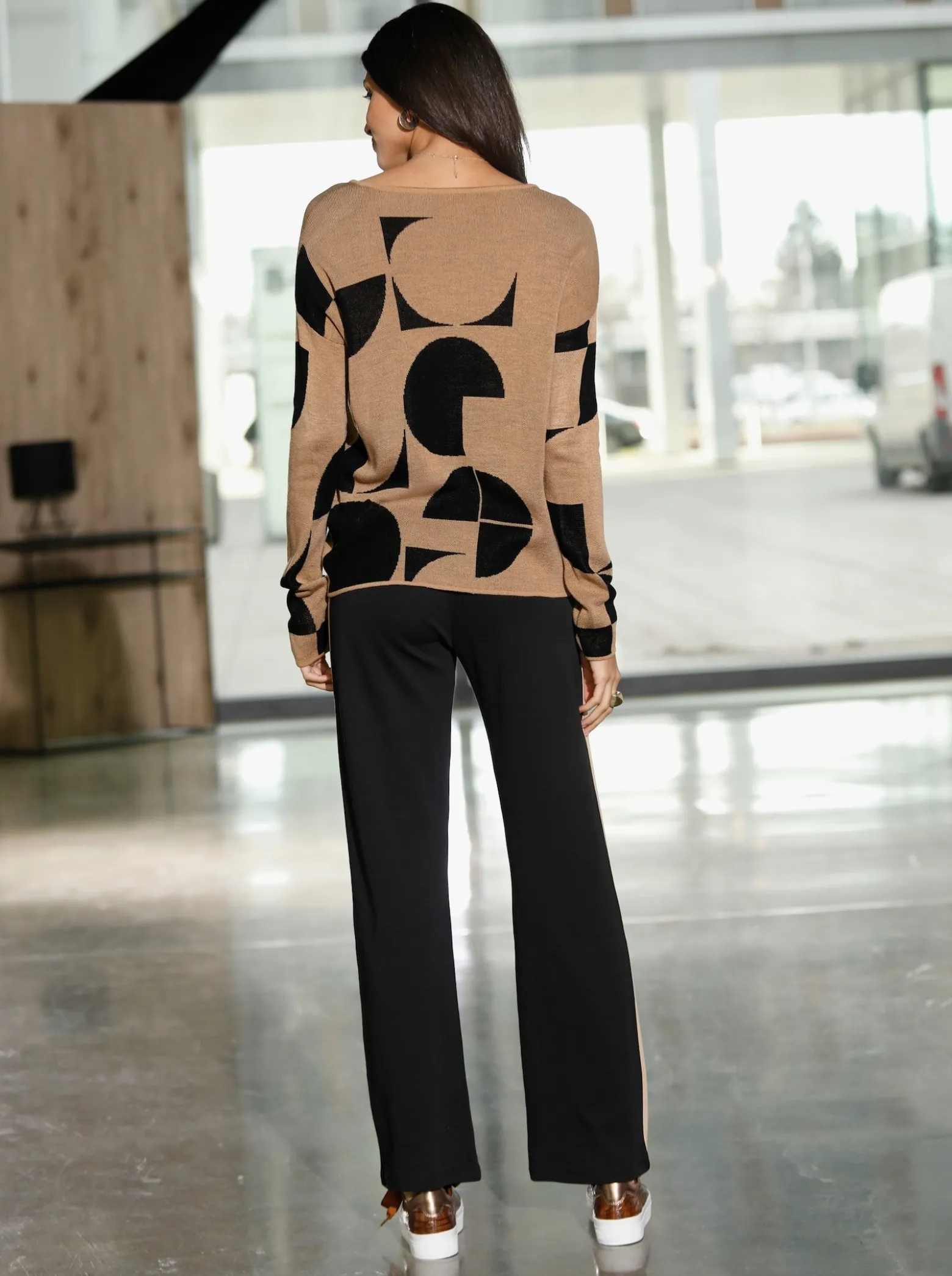 Jacquardpullover mit grafischem Muster