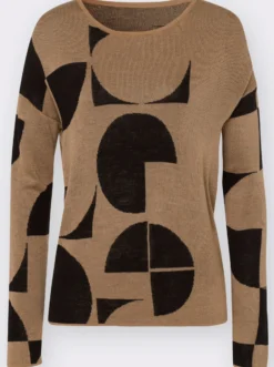 Jacquardpullover mit grafischem Muster