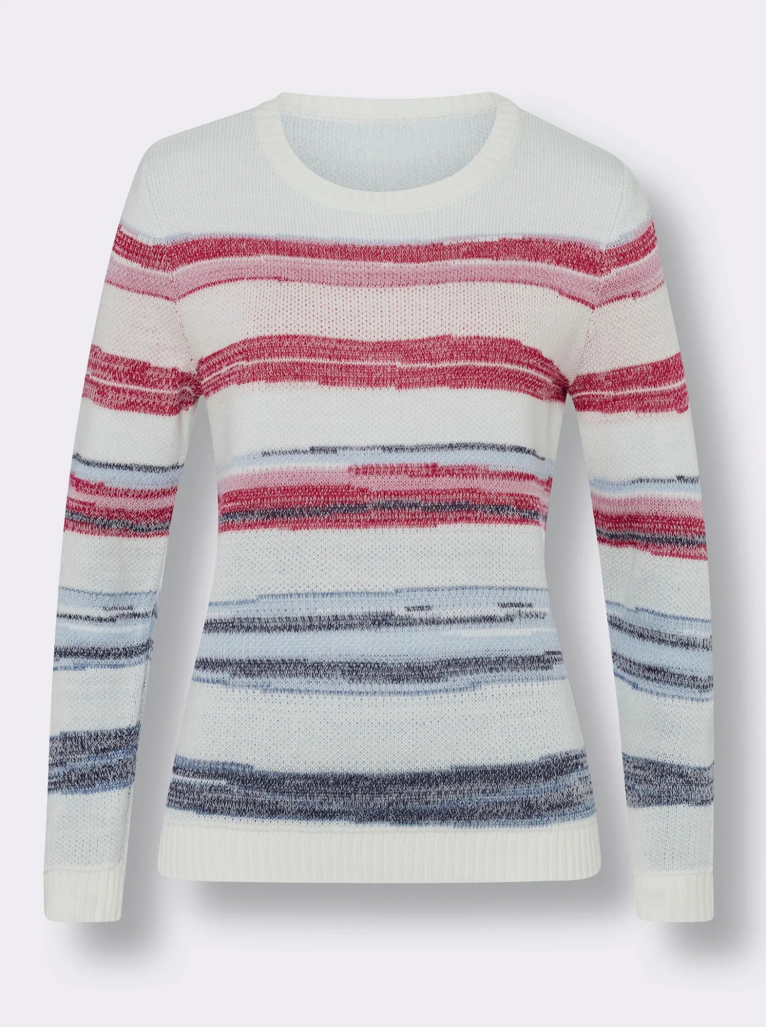 Jacquard-Pullover mit Ringel-Muster
