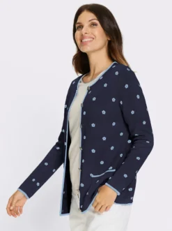 Jacquardstrickjacke im Trachtenstil